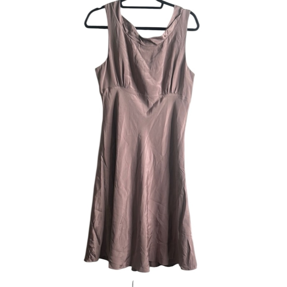 J crewElegant Mauve Sleeveless slik Dress size 14